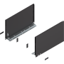 Blum LEGRABOX pure Zarge Höhe F 239,9mm NL=400mm terraschwarz