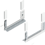 Blum LEGRABOX Zarge Höhe C (176,8 mm) NL=400mm L/R free seidenweiß matt