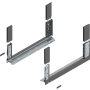 Blum LEGRABOX Zarge Höhe C (176,8 mm) NL=500mm L/R free oriongrau matt
