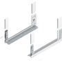 Blum LEGRABOX Zarge Höhe C (176,8 mm) NL=500mm L/R free seidenweiß matt