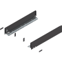 Blum LEGRABOX Zarge Höhe M (90,3mm) NL=500mm pure terraschwarz