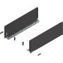 Blum LEGRABOX Zarge Höhe C (176,8 mm) NL=550mm pure terraschwarz