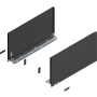 Blum LEGRABOX Zarge Höhe F (239,9 mm) NL=450mm pure terraschwarz