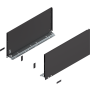 Blum LEGRABOX Zarge Höhe F (239,9 mm) NL=500mm pure terraschwarz