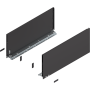Blum LEGRABOX Zarge Höhe F (239,9 mm) NL=550mm pure terraschwarz