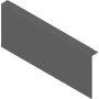 Blum AMBIA-LINE Holzrückwand Adapterprofil K RB=242mm oriongrau matt