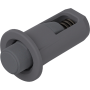 Blum-Distanzpuffer Ø 5mm Blendenspalt 2,6mm einbohren staubgr.