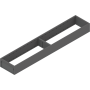 Blum AMBIA-LINE Schubkastenrahmen NL=550mm B=100mm oriongrau matt