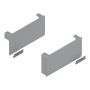 Blum AVENTOS HK top Abdeckkappenset Standard / TIP-ON LS/RS hellgrau/inox