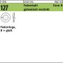 Federringe DIN 127 Federst. B 4 galv. verzinkt gal Zn VE=100St
