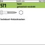 Sechskant-Holzschr. DIN 571 Stahl 6x30 galv. verzinkt gal Zn VE=100St