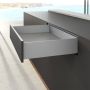 Hettich AvanTech YOU Stahlzarge H=139mm NL=400mm silber links/rechts