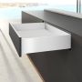 Hettich AvanTech YOU Stahlzarge H=139mm NL=350mm weiss links/rechts