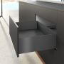 Hettich AvanTech YOU Stahlzarge H=187mm NL=270mm anthrazit links/rechts