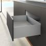 Hettich AvanTech YOU Stahlzarge H=187mm NL=270mm silber links/rechts