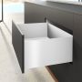 Hettich AvanTech YOU Stahlzarge H=251mm NL=400mm weiss links/rechts