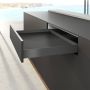 Hettich AvanTech YOU Stahlzarge H=77mm NL=550mm anthrazit links/rechts
