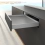 Hettich AvanTech YOU Stahlzarge H=77mm NL=550mm silber links/rechts