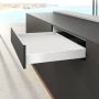 Hettich AvanTech YOU Stahlzarge H=77mm NL=400mm weiß links/rechts