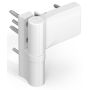 Hahn Kunststoff-Haustürband KT-N 6R Direkb. AB=18-23mm RAL9016 weiß VE=24stk