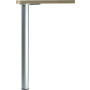 FORMAT Tischbein-Set Giotto rund D=60mm L=710-740mm Edelstahl