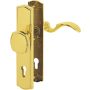 HOPPE Schutzwechselgrt."Meran" PZ/72 LS messingfarbig poliert F77-R M57/371A/37
