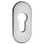 EUROBAT Rahmen-Cliprosette PZ oval 75 x 34 x 6mm DIN 18273 Edelstahl matt