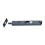 Strenger Rohrkantriegel 403 m.Schieber 160mm 20x15mm m. Schließblech vernickelt
