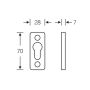 FSB PZ 1755 Rosette Aluminium neusilber F2