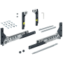 Hettich SlideLine M Beschlagset f. gedämpfte Türen 10kg min. TB=450mm