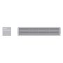 HOJU Badezimmerlüftung exclusiv 2000 454x92mm Kunststoff weißaluminium