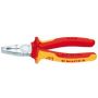 Knipex Kombizange 160mm BDE-Geprüft verchromt mit Mehrkomponentengriff