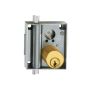 Junie Drehstangenschloss aufliegend Nr.7020 Dorn=30mm m.Zylinder Messing poliert