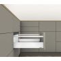 Blum Set Frontauszug m.Reling MERIVOBOX Höhe E 192mm NL=550mm 70kg seidenweiß