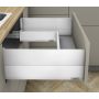 Blum Set Spülenauszug BOXCAP MERIVOBOX Höhe E 192mm NL=450mm 70kg seidenweiß