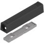 Blum TIP-ON Adapterplatte gerade Langversion VE=50stk carbonschwarz